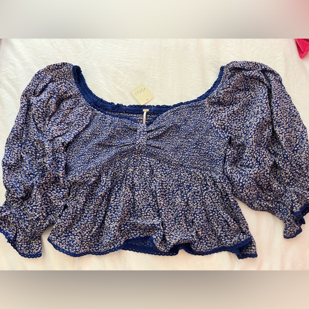Free people new with tags peplum top